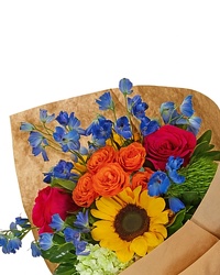 Bold Wrapped Flowers from Schultz Florists, flower delivery in Chicago