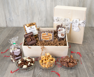 Holiday Snacks Gourmet Box from Schultz Florists, flower delivery in Chicago