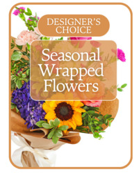 Seasonal Fall Wrapped Flowers from Schultz Florists, flower delivery in Chicago