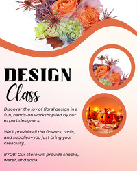 Design Class Oct. 29th 7PM "Halloween Theme" from Schultz Florists, flower delivery in Chicago