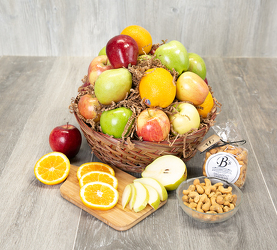 Fruit and Nut Basket from Schultz Florists, flower delivery in Chicago