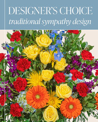 Designer's Choice - Traditional Sympathy Design from Schultz Florists, flower delivery in Chicago