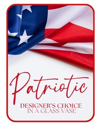 Patriotic Designer's Choice Flowers from Schultz Florists, flower delivery in Chicago
