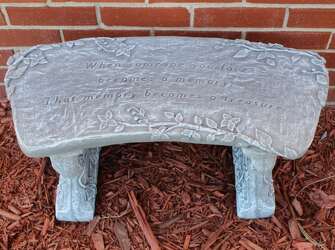 Memory Treasure Bench from Schultz Florists, flower delivery in Chicago