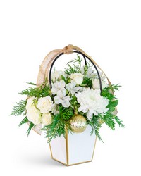 Yuletide Joy Tote from Schultz Florists, flower delivery in Chicago