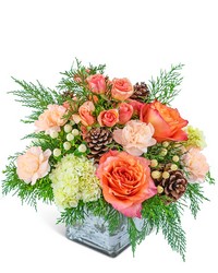 Peachy Woodland from Schultz Florists, flower delivery in Chicago