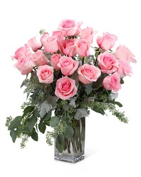 Pink Roses (24) from Schultz Florists, flower delivery in Chicago