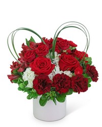 Beating Heart from Schultz Florists, flower delivery in Chicago