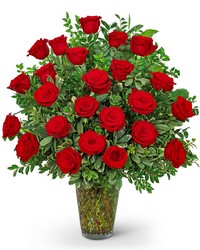 Two Dozen Elegant Red Roses from Schultz Florists, flower delivery in Chicago
