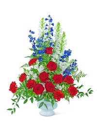 Valiant Urn from Schultz Florists, flower delivery in Chicago
