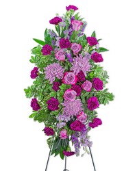 Gracefully Majestic Standing Spray from Schultz Florists, flower delivery in Chicago