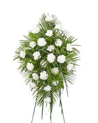 Peaceful in White Standing Spray from Schultz Florists, flower delivery in Chicago