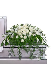 Eternal Peace Casket Spray from Schultz Florists, flower delivery in Chicago