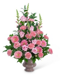 Forever Adored Urn from Schultz Florists, flower delivery in Chicago