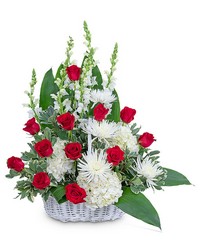 Serene Sanctuary Basket from Schultz Florists, flower delivery in Chicago