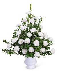 Divine Blessings Urn from Schultz Florists, flower delivery in Chicago