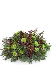 Trimmed in Tradition Centerpiece from Schultz Florists, flower delivery in Chicago