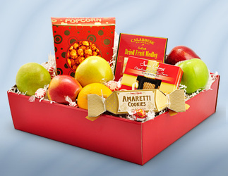 Fruit and Gourmet Box from Schultz Florists, flower delivery in Chicago