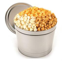 Mixed Popcorn Tin from Schultz Florists, flower delivery in Chicago
